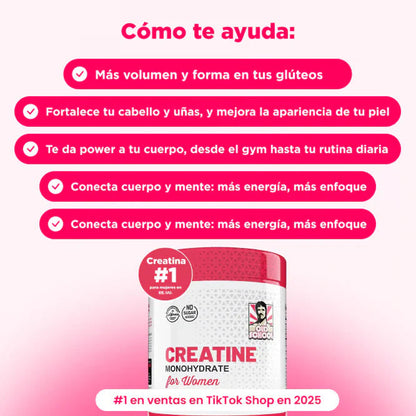 Creatina monohidratada com colagénio
